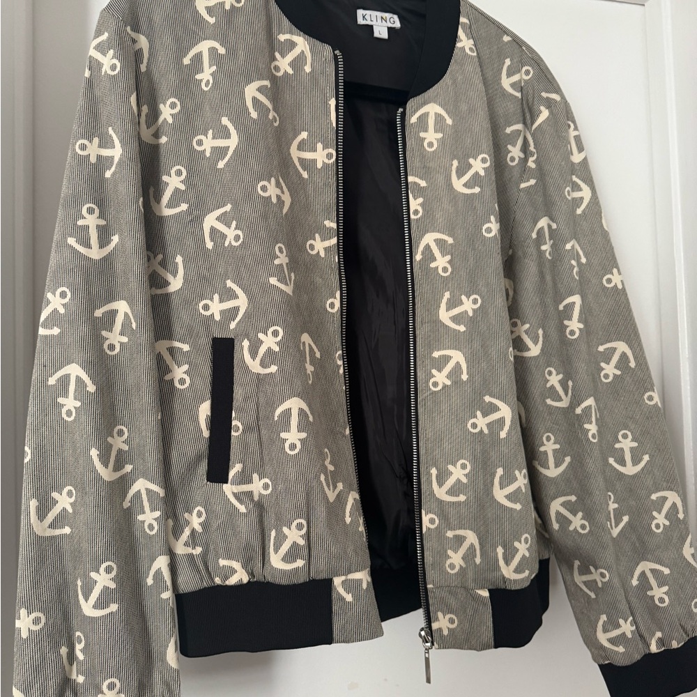 Kling Black and Cream Patterned Jacket